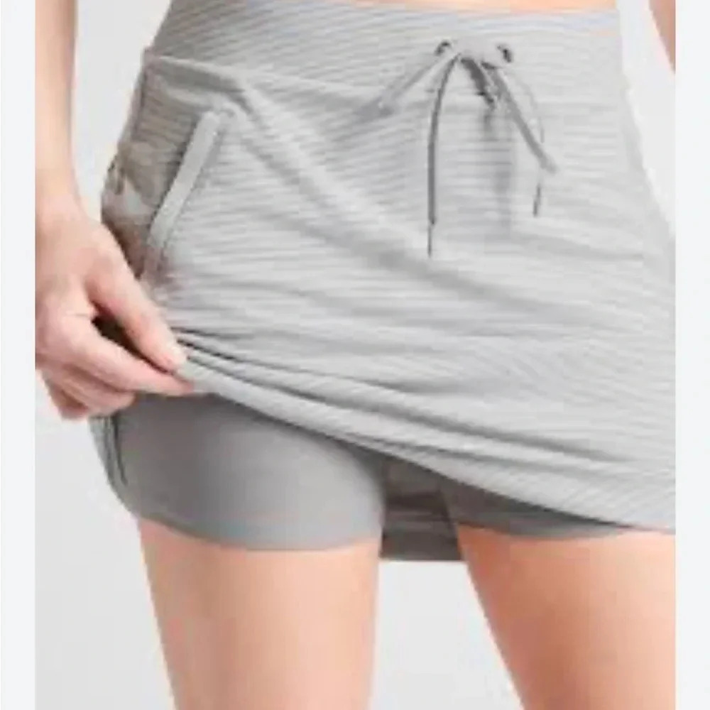 Athleta Stripe Modern Metro Skirt